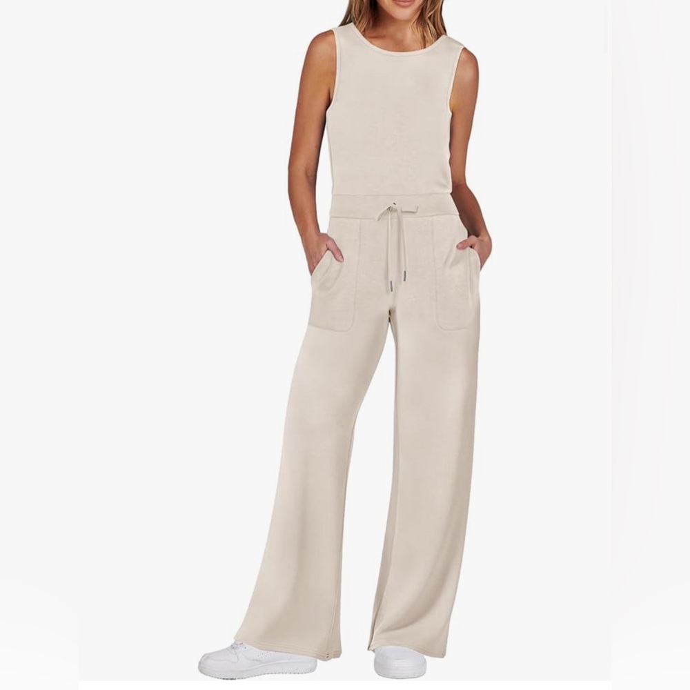 🆕 Women’s Anrabess Sleeveless Jumper, Size Medium, Ivory